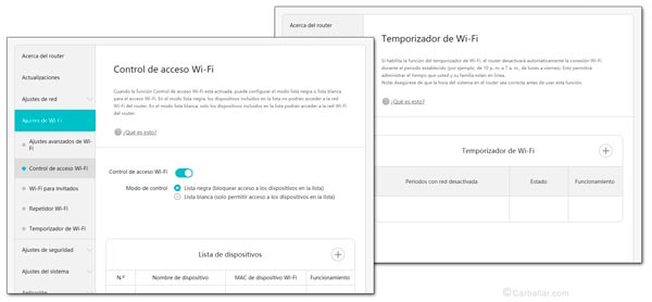 Configuración de características adicional del router Wi-Fi