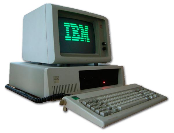 Ordenador IBM PC con microprocesador Intel 8088