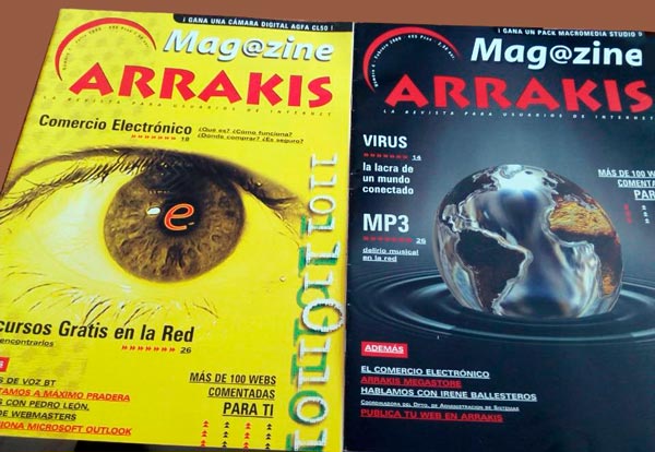 Revistas que publicaba Arrakis en la época