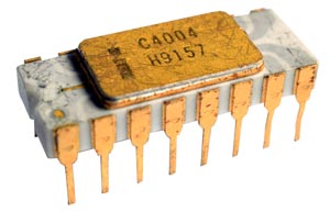 El primer microprocesador de la historia, el Intel 4004