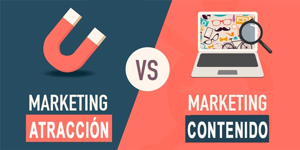 Marketing de contenidos vs marketing de atracción