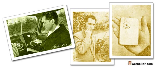 Distintos modelos del teléfono de Kupriyanovich (1957-61)