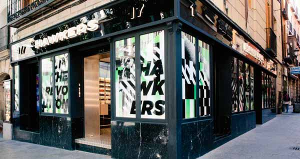Primera tienda física de Hawkers (Madrid)