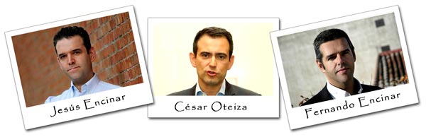 Los fundadores de Idealista: Jesús Encinar, César Oteiza y Fernando Encinar