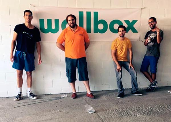 Los empleados de Wallbox en 2015