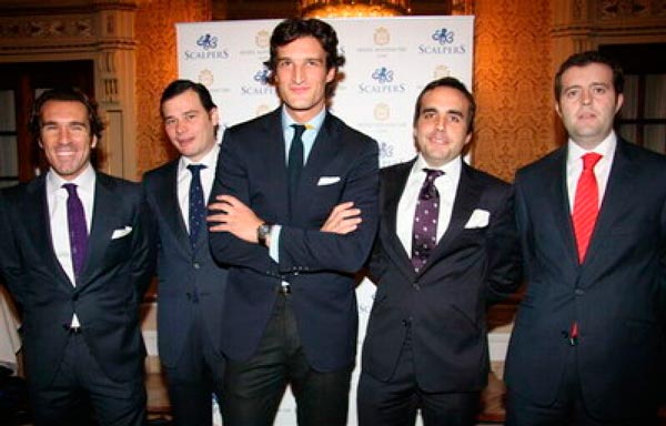 Fundadores de Scalpers: Borja Vázquez, Alfonso Vivancos, Rafael Medina, Marcos Ybarra y Alberto Artacho.