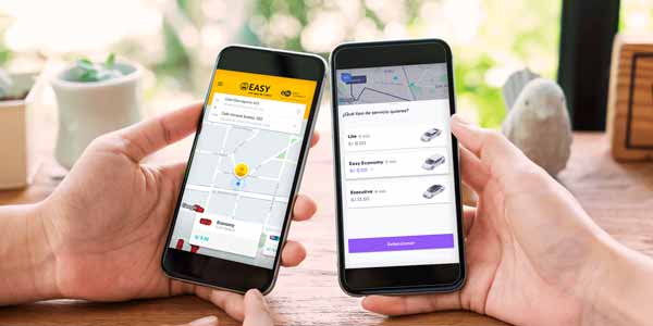 App de Cabify y Easy Taxi