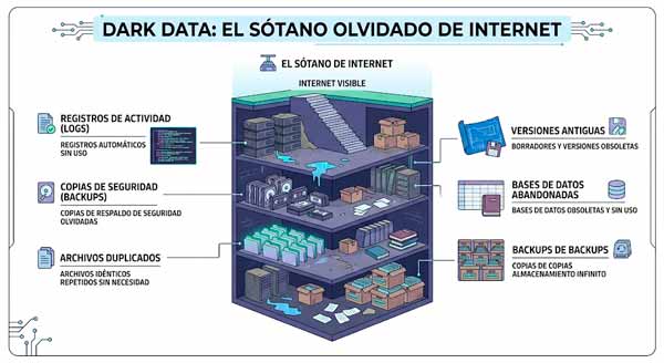 Los datos oscuros de los sótanos de Internet