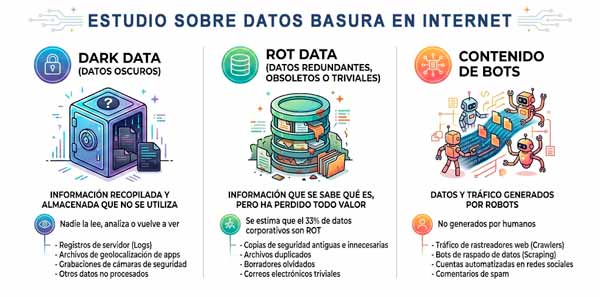 Estudio sobre datos basura en Internet