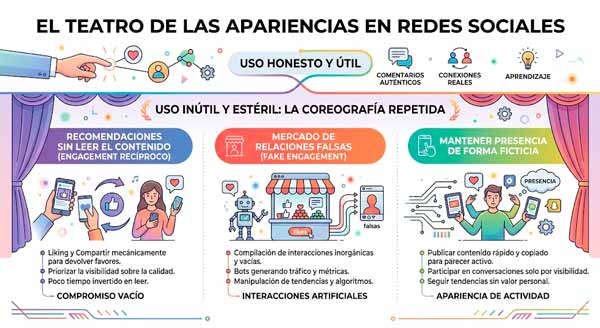 El teatro de las apariencias en redes sociales