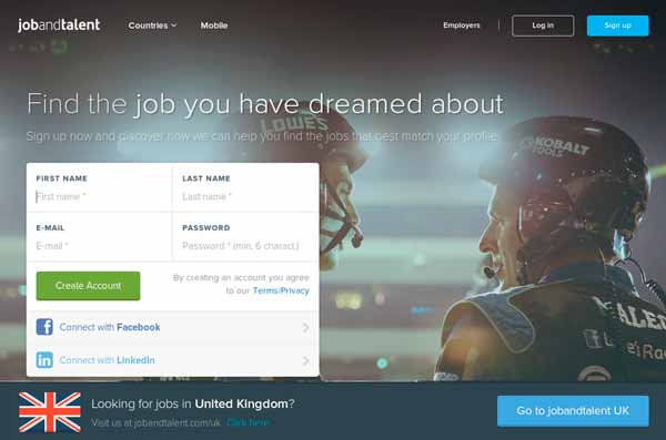Portal de empleo Jobandtalent en Reino Unido