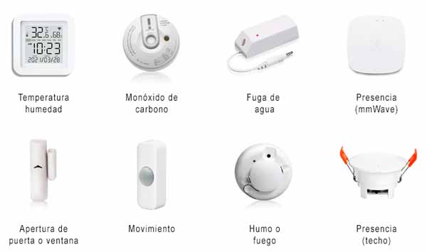 Ejemplos de sensores para casa inteligente