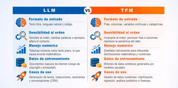 LLM vs TFM