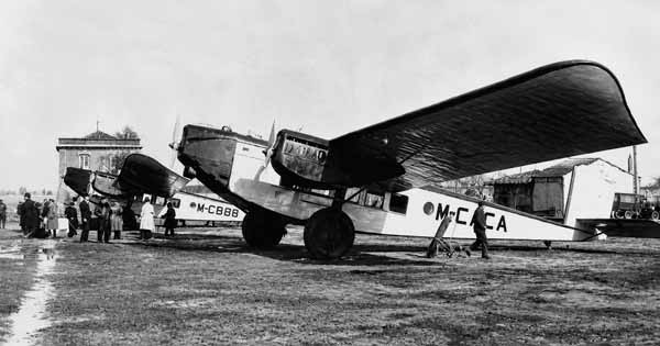 Aviones Rohrbach Roland del primer puente aéreo Madrid-Barcelona