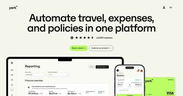 Página web de TravelPerk en 2026 (versión en ingés)